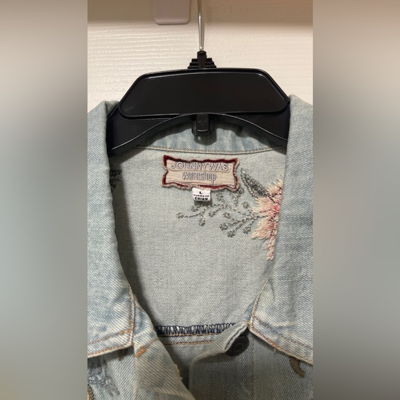 Johnny Was Women's multi Marlie Denim Jacket SZ L - Picture 7 of 11